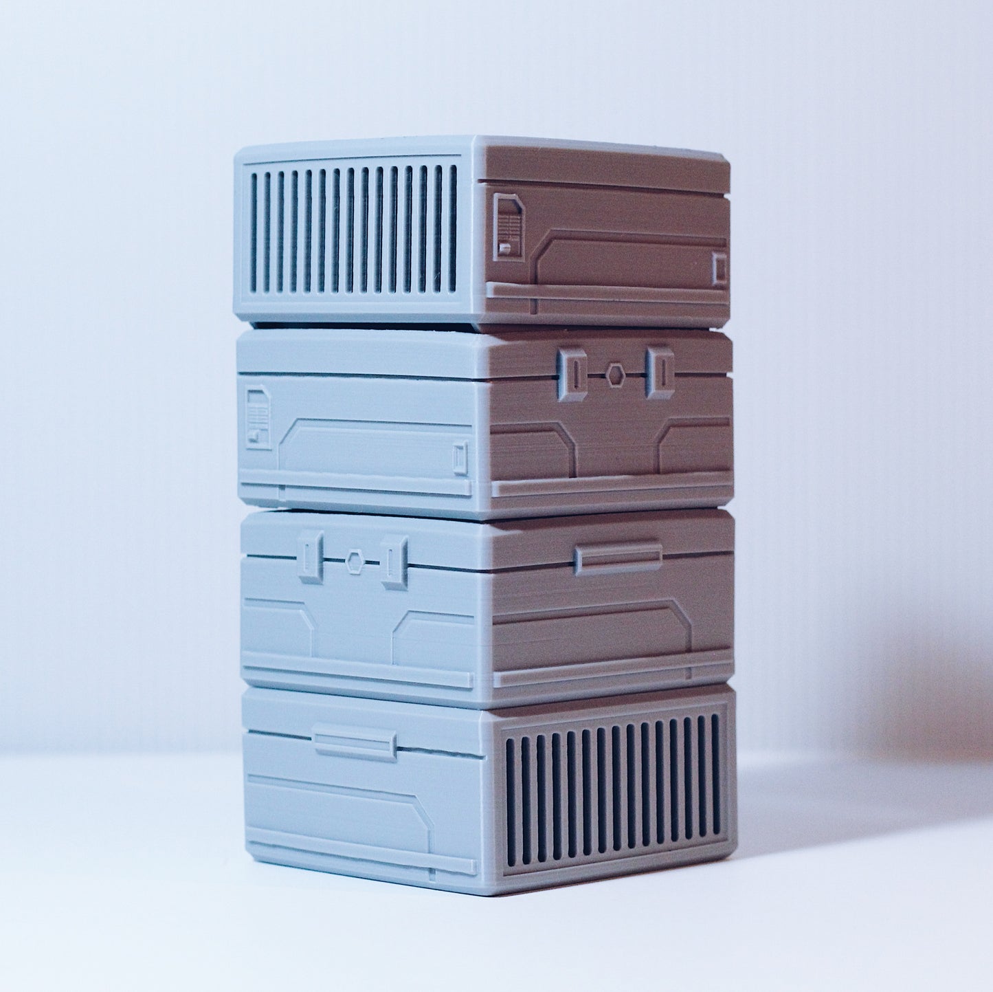 DESK DIO 4: 1/12 MODULAR BOXES - STL FILE