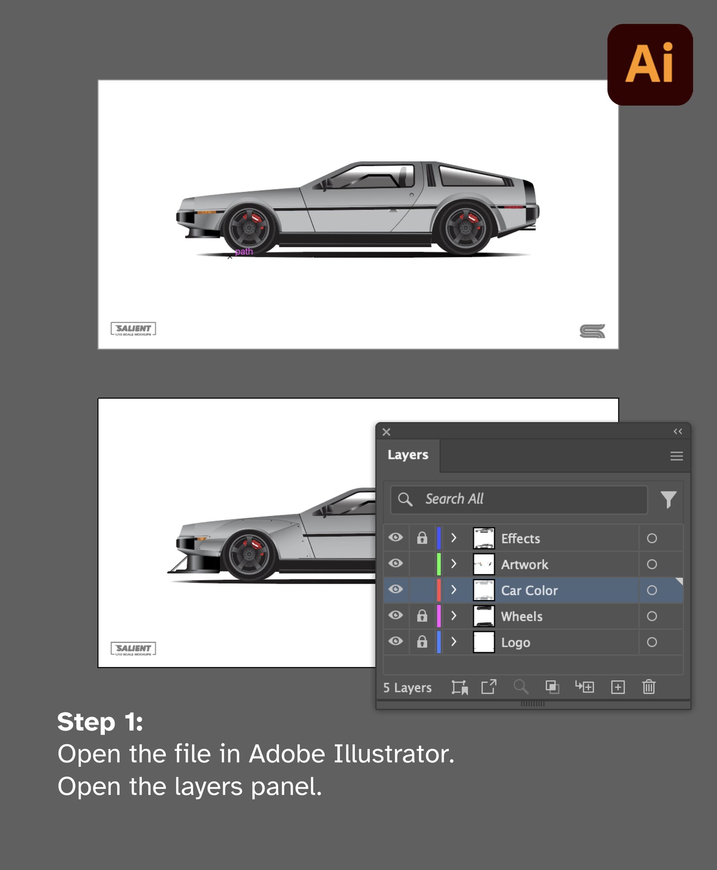 DELOREAN TEMPLATE