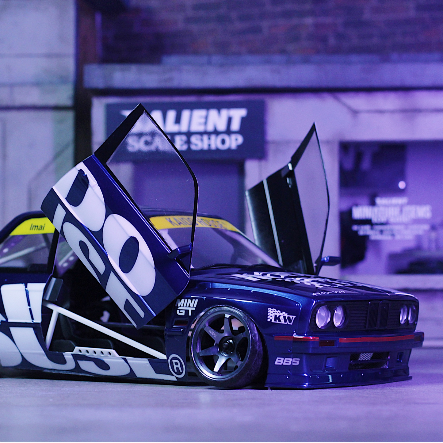 Kaido House BMW E30 1/10 Drift Body, Jacket, and Bag