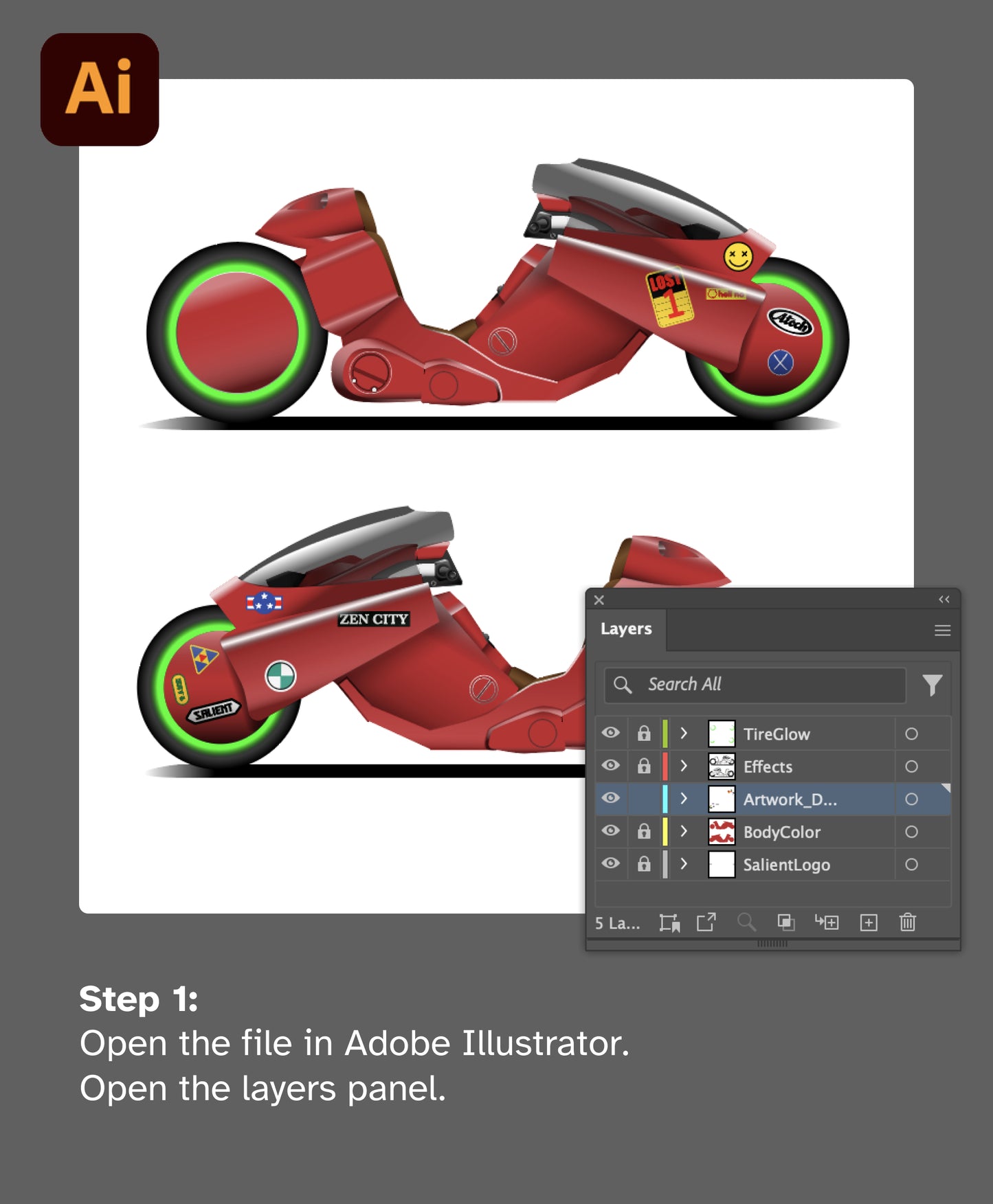 NEO TOKYO BIKE TEMPLATE