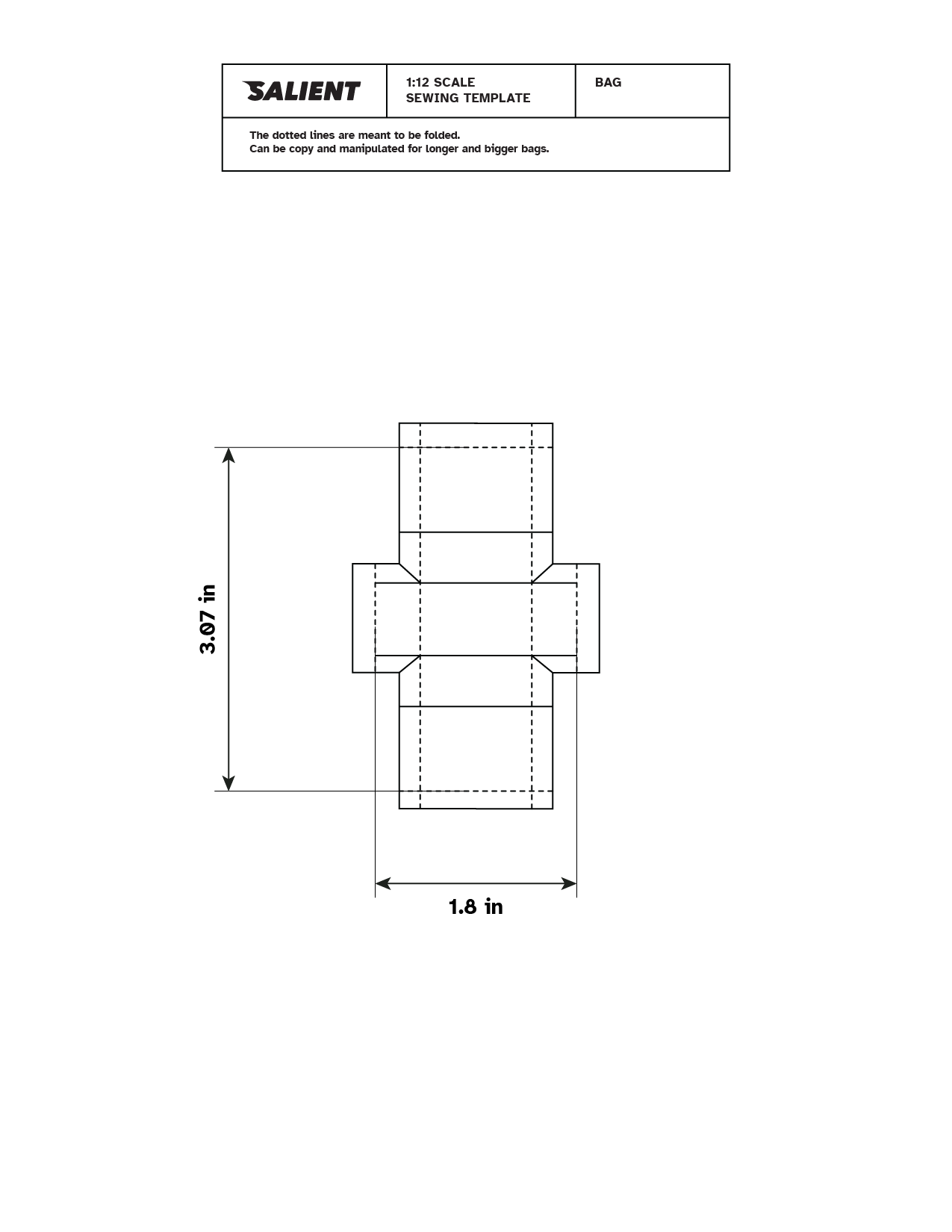 1/12 SCALE SOFT GOODS TEMPLATE