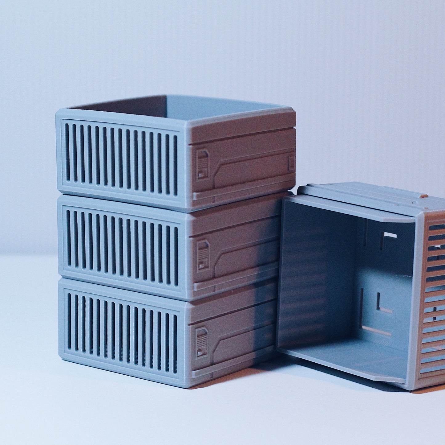 DESK DIO 4: 1/12 MODULAR BOXES - STL FILE